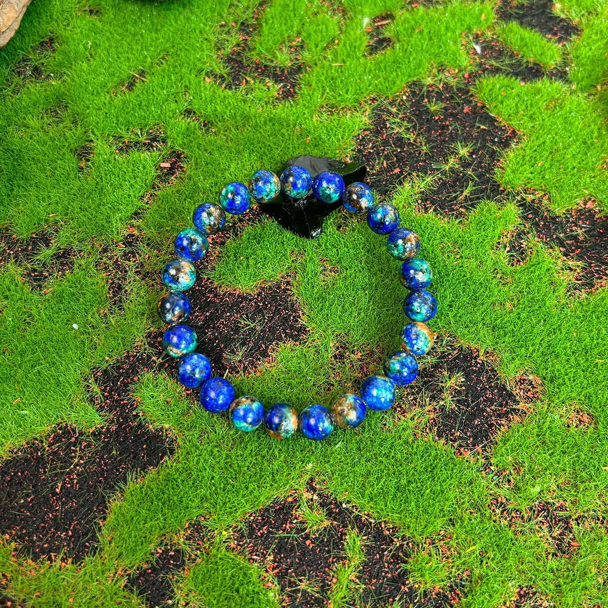 1pc/Phoenix Lapis Lazuli Bracelet-Handmade Elastic Bracelet Suitable for Gifting