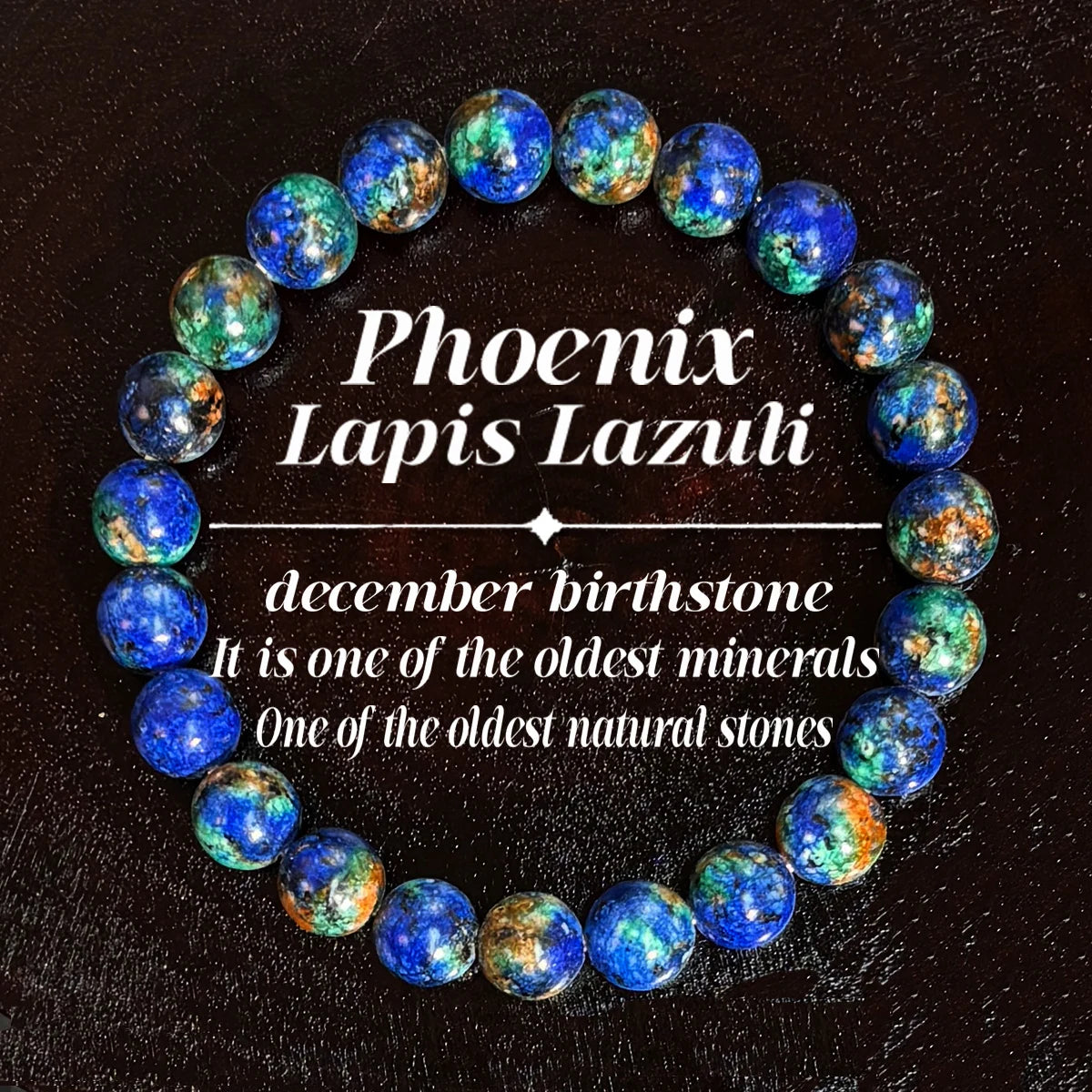 1pc/Phoenix Lapis Lazuli Bracelet-Handmade Elastic Bracelet Suitable for Gifting