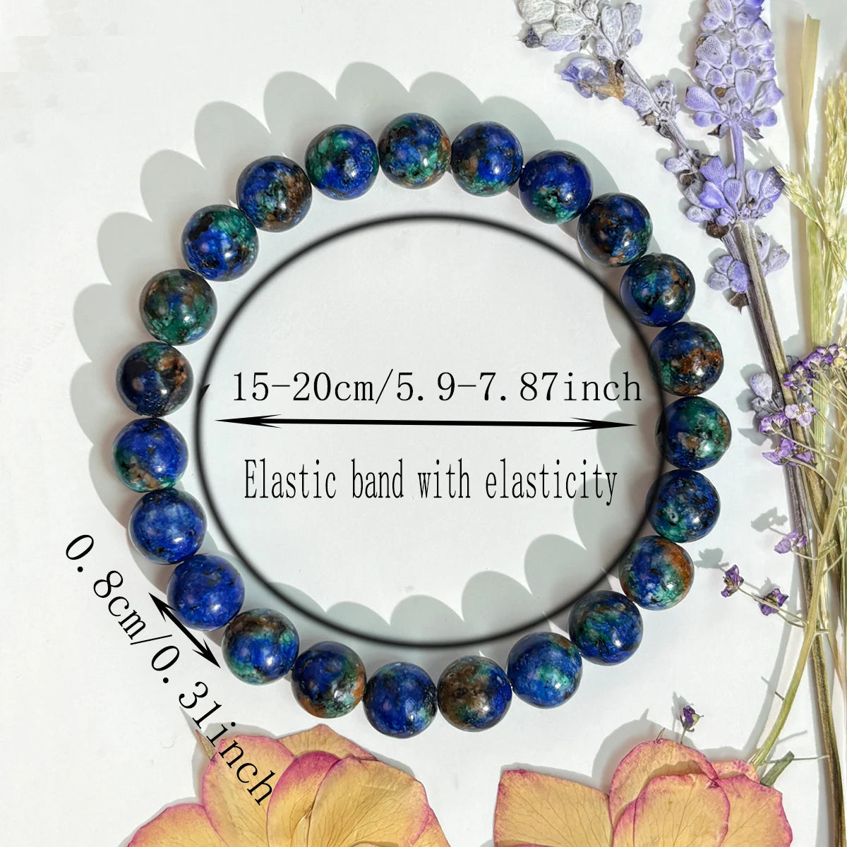 1pc/Phoenix Lapis Lazuli Bracelet-Handmade Elastic Bracelet Suitable for Gifting